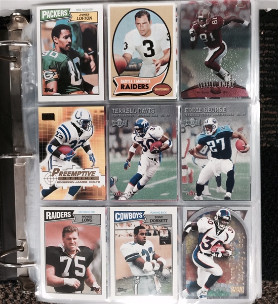 Bulk Lot of Mostly Football Cards from 1980s – Mid 2000s